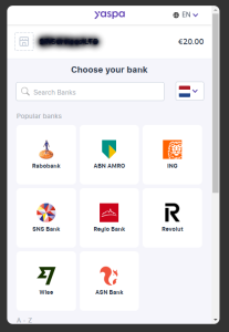 Slotmonster stortingen